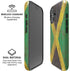 Jamaican Flag Dark Wood iPhone 16 Plus Magsafe Impact Case